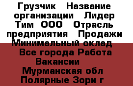 Грузчик › Название организации ­ Лидер Тим, ООО › Отрасль предприятия ­ Продажи › Минимальный оклад ­ 1 - Все города Работа » Вакансии   . Мурманская обл.,Полярные Зори г.